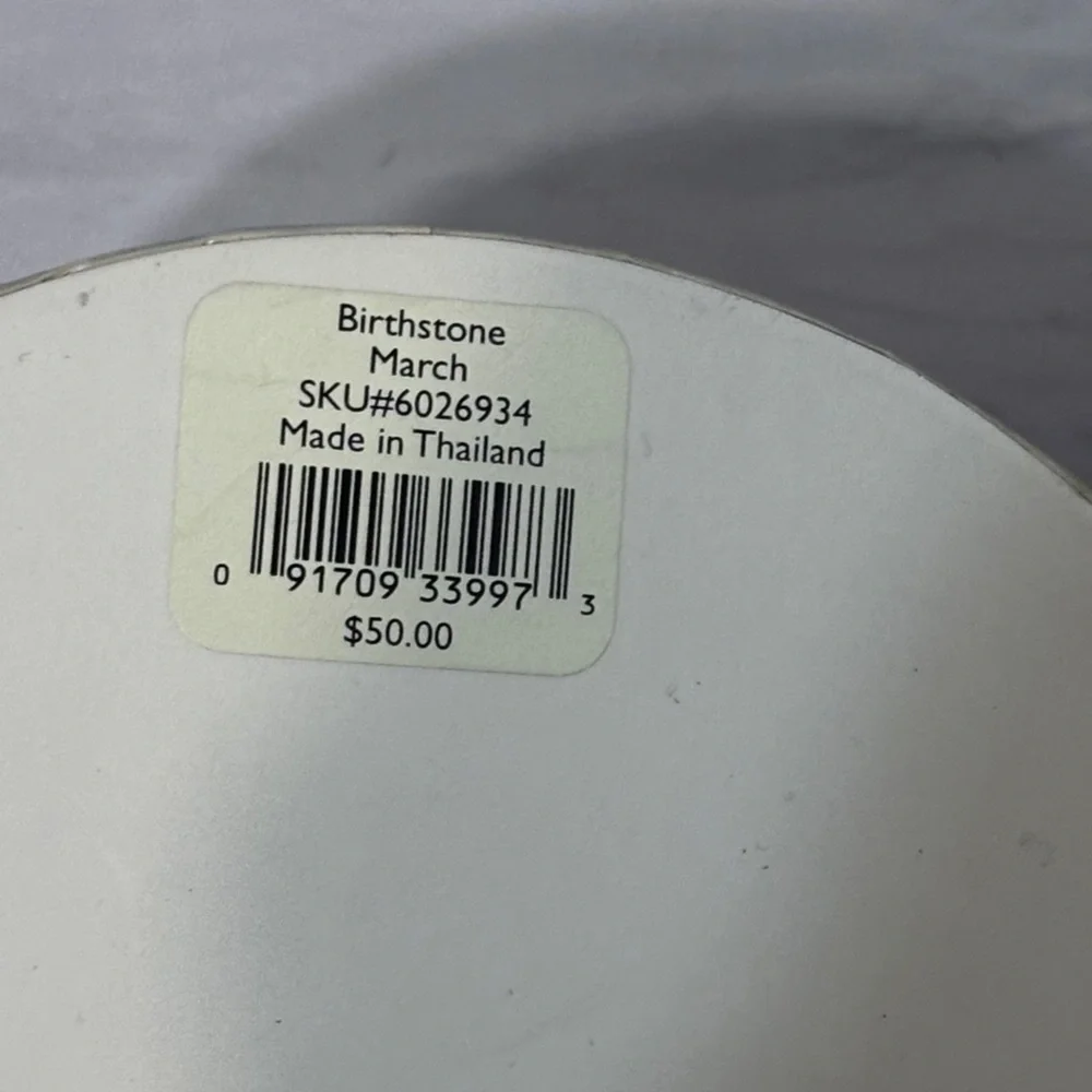 NIB Lenox March Birthday Collection Birth Stone trinket dish / earring dish - Picture 5 of 5